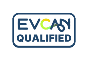 EVCAN Qualified Blue on White